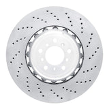 Dynamic Friction 2012-2019 BMW M6 Gran Coupe Left Front Drilled Hi-Carbon Alloy Geomet Coated Rotor by Dynamic Friction Company 920-31115DA