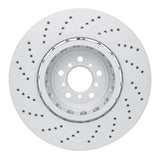 Dynamic Friction 2012-2019 BMW M6 Right Front Drilled Hi-Carbon Alloy Geomet Coated Rotor by Dynamic Friction Company 920-31116DA