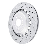 Dynamic Friction 2012-2019 BMW M6 Left Rear Drilled Hi-Carbon Alloy Geomet Coated Rotor by Dynamic Friction Company 920-31119DA