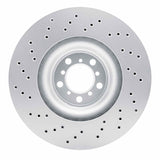 Dynamic Friction 2015-2020 BMW M2 Front Right Drilled Hi-Carbon Alloy Geomet Coated Rotor (380x30 Vented) by Dynamic Friction Company 920-31128D