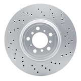Dynamic Friction 2015-2020 BMW M2 Front Right Drilled Hi-Carbon Alloy Geomet Coated Rotor (380x30 Vented) by Dynamic Friction Company 920-31128D