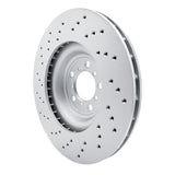 Dynamic Friction 2015-2020 BMW M2 Front Right Drilled Hi-Carbon Alloy Geomet Coated Rotor (380x30 Vented) by Dynamic Friction Company 920-31128D