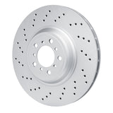 Dynamic Friction 2015-2020 BMW M2 Front Left Drilled Hi-Carbon Alloy Geomet Coated Rotor (380x30 Vented) by Dynamic Friction Company 920-31129D