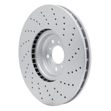 Dynamic Friction 2015-2019 BMW X5 Left Front Drilled Hi-Carbon Alloy Geomet Coated Rotor (395x36 Vented) by Dynamic Friction Company 920-31154D