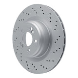 Dynamic Friction 2015-2019 BMW X6 Right Rear Drilled Hi-Carbon Alloy Geomet Coated Rotor (385x24 Vented) by Dynamic Friction Company 920-31155D