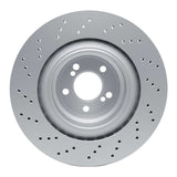 Dynamic Friction 2015-2019 BMW X6 Right Rear Drilled Hi-Carbon Alloy Geomet Coated Rotor (385x24 Vented) by Dynamic Friction Company 920-31155D