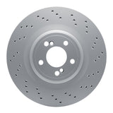 Dynamic Friction 2015-2019 BMW X6 Right Rear Drilled Hi-Carbon Alloy Geomet Coated Rotor (385x24 Vented) by Dynamic Friction Company 920-31155D