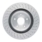 Dynamic Friction 2005-2013 Cadillac XLR Front Drilled Hi-Carbon Alloy Geomet Coated Rotor (340x32 Vented) by Dynamic Friction Company 920-46019