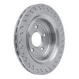 Dynamic Friction 2006-2013 Cadillac XLR Rear Drilled Hi-Carbon Alloy Geomet Coated Rotor (330x26 Vented) by Dynamic Friction Company 920-46021