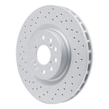 Dynamic Friction 2023-2026 Honda Civic Hatchback Front Drilled Hi-Carbon Alloy Geomet Coated Rotor (350x32 Vented) by Dynamic Friction Company 920-59065