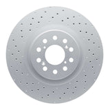 Dynamic Friction 2023-2026 Honda Civic Hatchback Front Drilled Hi-Carbon Alloy Geomet Coated Rotor (350x32 Vented) by Dynamic Friction Company 920-59065