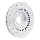 Dynamic Friction 2023-2026 Honda Civic Hatchback Front Drilled Hi-Carbon Alloy Geomet Coated Rotor (350x32 Vented) by Dynamic Friction Company 920-59065