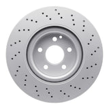 Dynamic Friction 2007-2013 Mercedes-Benz CL550 Front Drilled Hi-Carbon Alloy Geomet Coated Rotor (335x32 Vented) by Dynamic Friction Company 920-63079
