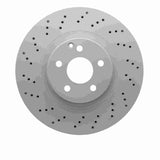 Dynamic Friction 2007-2013 Mercedes-Benz CL550 Front Drilled Hi-Carbon Alloy Geomet Coated Rotor (335x32 Vented) by Dynamic Friction Company 920-63079