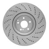 Dynamic Friction 2008-2021 Mercedes-Benz E550 Front Drilled Hi-Carbon Alloy Geomet Coated Rotor (360x36 Vented) by Dynamic Friction Company 920-63091
