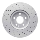 Dynamic Friction 2014-2020 Infiniti QX30 Front Drilled Hi-Carbon Alloy Geomet Coated Rotor (320x30 Vented) by Dynamic Friction Company 920-63108