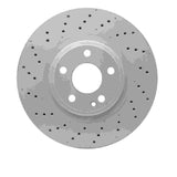 Dynamic Friction 2014-2020 Infiniti QX30 Front Drilled Hi-Carbon Alloy Geomet Coated Rotor (320x30 Vented) by Dynamic Friction Company 920-63108