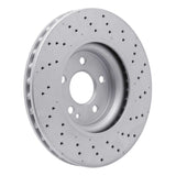Dynamic Friction 2014-2020 Infiniti QX30 Front Drilled Hi-Carbon Alloy Geomet Coated Rotor (320x30 Vented) by Dynamic Friction Company 920-63108