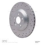 Dynamic Friction 2014-2021 Mercedes-Benz S550 Rear Drilled Hi-Carbon Alloy Geomet Coated Rotor (340x24 Vented) by Dynamic Friction Company 920-63113