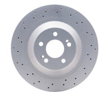 Dynamic Friction 2014-2021 Mercedes-Benz S550 Rear Drilled Hi-Carbon Alloy Geomet Coated Rotor (340x24 Vented) by Dynamic Friction Company 920-63113