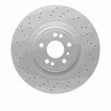 Dynamic Friction 2012-2019 Mercedes-Benz GLE350 Front Drilled Hi-Carbon Alloy Geomet Coated Rotor (350x32 Vented) by Dynamic Friction Company 920-63139