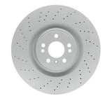 Dynamic Friction 2012-2019 Mercedes-Benz GLS550 Front Drilled Hi-Carbon Alloy Geomet Coated Rotor (375x36 Vented) by Dynamic Friction Company 920-63145