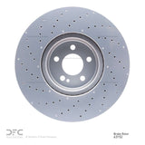 Dynamic Friction 2016-2023 Mercedes-Benz GLC300 Front Drilled Hi-Carbon Alloy Geomet Coated Rotor (360x36 Vented) by Dynamic Friction Company 920-63152