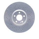 Dynamic Friction 2016-2023 Mercedes-Benz GLC300 Front Drilled Hi-Carbon Alloy Geomet Coated Rotor (360x36 Vented) by Dynamic Friction Company 920-63152