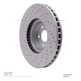 Dynamic Friction 2016-2023 Mercedes-Benz GLC300 Front Drilled Hi-Carbon Alloy Geomet Coated Rotor (360x36 Vented) by Dynamic Friction Company 920-63152