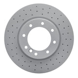 Dynamic Friction 2017-2018 Mercedes-Benz G550 4X4 Front Drilled Hi-Carbon Alloy Geomet Coated Rotor (380x36 Vented) by Dynamic Friction Company 920-63171