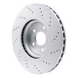 Dynamic Friction 2019-2025 Mercedes-Benz GLA250 (USA/Canada) Front Drilled Hi-Carbon Alloy Geomet Coated Rotor (330x30 Vented) by Dynamic Friction Company 920-63185