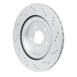 Dynamic Friction 2020-2025 Mercedes-Benz GLA35 AMG Rear Drilled Hi-Carbon Alloy Geomet Coated Rotor (330x22 Vented) by Dynamic Friction Company 920-63189