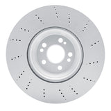 Dynamic Friction 2020-2023 Mercedes-Benz GLE350 Front Drilled Hi-Carbon Alloy Geomet Coated Rotor (354x32 Vented) by Dynamic Friction Company 920-63192
