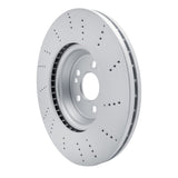 Dynamic Friction 2020-2023 Mercedes-Benz GLE350 Front Drilled Hi-Carbon Alloy Geomet Coated Rotor (354x32 Vented) by Dynamic Friction Company 920-63192