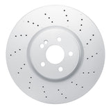 Dynamic Friction 2020-2025 Mercedes-Benz GLA45 AMG Front Drilled Hi-Carbon Alloy Geomet Coated Rotor (360x36 Vented) by Dynamic Friction Company 920-63197