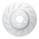 Dynamic Friction 2022-2025 Mercedes-Benz CLE300 Front Drilled Hi-Carbon Alloy Geomet Coated Rotor (342x32 Vented) by Dynamic Friction Company 920-63201