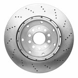 Dynamic Friction 2003-2004 Audi RS6 Left Front Drilled Hi-Carbon Alloy Geomet Coated Rotor by Dynamic Friction Company 920-73028DA