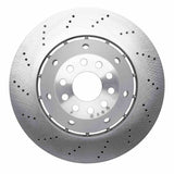 Dynamic Friction 2003-2004 Audi RS6 Left Front Drilled Hi-Carbon Alloy Geomet Coated Rotor by Dynamic Friction Company 920-73028DA