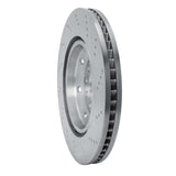 Dynamic Friction 2003-2004 Audi RS6 Left Front Drilled Hi-Carbon Alloy Geomet Coated Rotor by Dynamic Friction Company 920-73028DA