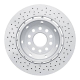 Dynamic Friction 2003-2004 Audi RS6 Right Rear Drilled Hi-Carbon Alloy Geomet Coated Rotor by Dynamic Friction Company 920-73029DA