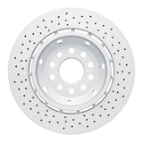 Dynamic Friction 2003-2004 Audi RS6 Left Rear Drilled Hi-Carbon Alloy Geomet Coated Rotor by Dynamic Friction Company 920-73030DA