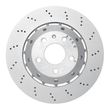 Dynamic Friction 2007-2008 Audi RS4 Right Rear Drilled Hi-Carbon Alloy Geomet Coated Rotor by Dynamic Friction Company 920-73049DA