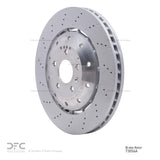 Dynamic Friction 2008-2012 Audi R8 Front Drilled Hi-Carbon Alloy Geomet Coated Rotor by Dynamic Friction Company 920-73056A