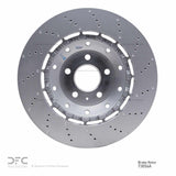 Dynamic Friction 2008-2012 Audi R8 Front Drilled Hi-Carbon Alloy Geomet Coated Rotor by Dynamic Friction Company 920-73056A