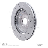Dynamic Friction 2008-2012 Audi R8 Front Drilled Hi-Carbon Alloy Geomet Coated Rotor by Dynamic Friction Company 920-73056A