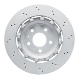 Dynamic Friction 2013-2015 Audi RS5 Rear Drilled Hi-Carbon Alloy Geomet Coated Rotor (330x22 Vented) by Dynamic Friction Company 920-73070A
