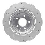 Dynamic Friction 2013-2014 Audi RS5 Rear Drilled Hi-Carbon Alloy Geomet Coated Rotor (330x22 Vented) by Dynamic Friction Company 920-73071A
