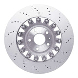 Dynamic Friction 2012-2013 Audi TT Quattro RS Front Drilled Hi-Carbon Alloy Geomet Coated Rotor (370x32 Vented) by Dynamic Friction Company 920-73073A