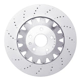 Dynamic Friction 2012-2013 Audi TT Quattro RS Front Drilled Hi-Carbon Alloy Geomet Coated Rotor (370x32 Vented) by Dynamic Friction Company 920-73073A