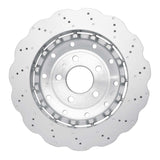 Dynamic Friction 2014-2024 Audi R8 Rear Drilled Hi-Carbon Alloy Geomet Coated Rotor by Dynamic Friction Company 920-73074A